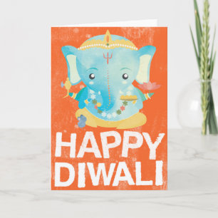 Carte heureuse de Diwali