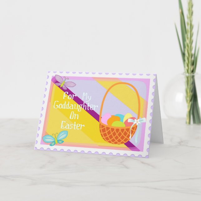 Carte heureuse de filleule de Pâques (Devant)