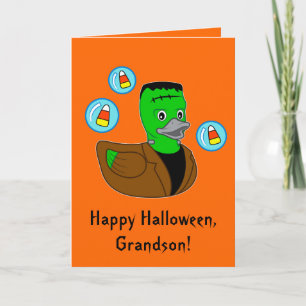 Carte heureuse de Frankenstein Duckie de