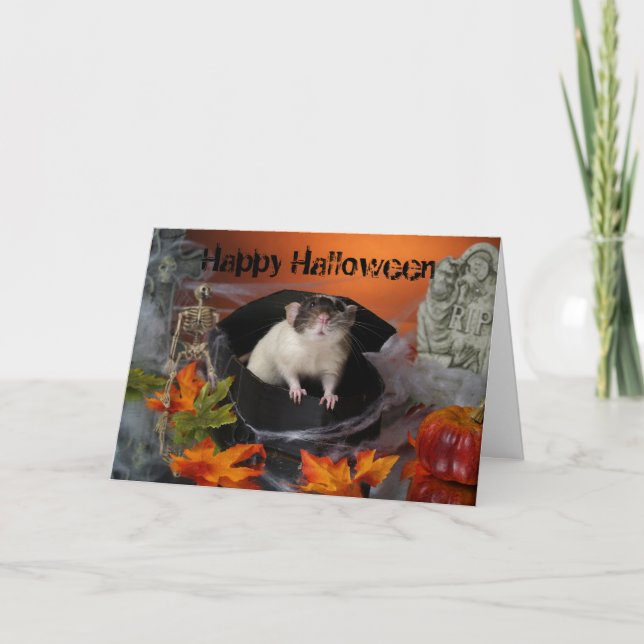 Carte heureuse de Halloween (Devant)