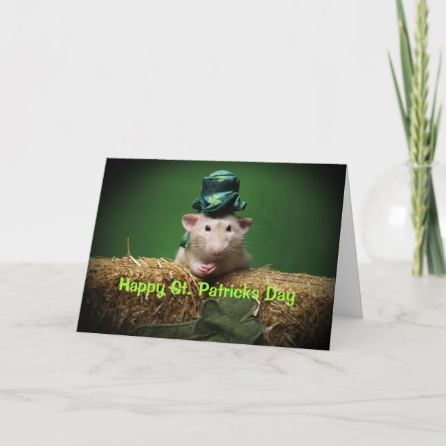 Carte heureuse de jour de St Patricks (Devant)
