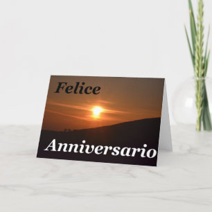 Carte heureuse de lever de soleil d'anniversaire