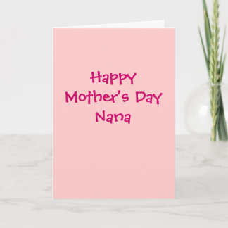 Carte heureuse de Nana du jour de mère