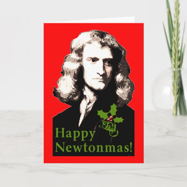 Carte heureuse de vacances de Newtonmas (Devant)