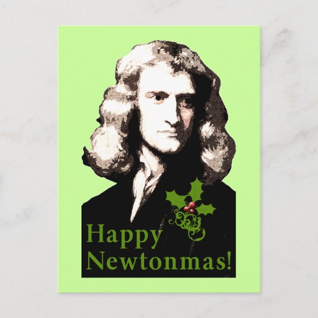 Carte heureuse de vacances de Newtonmas (Devant)
