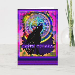 Carte heureuse d'Ostara