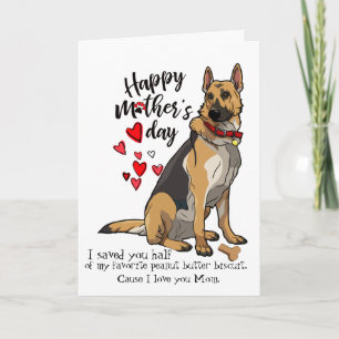 Carte heureuse du jour de mère de votre berger
