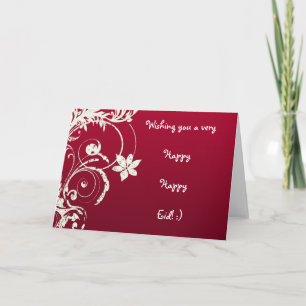 Carte heureuse heureuse d'Eid