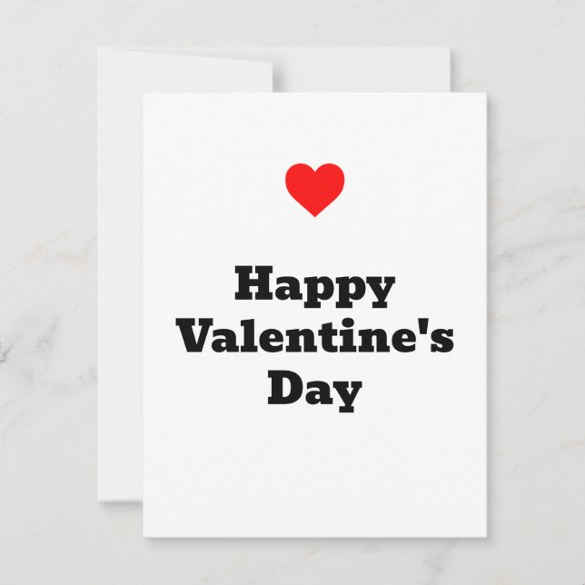 Carte Heureuse Sainte-Valentin (Devant)