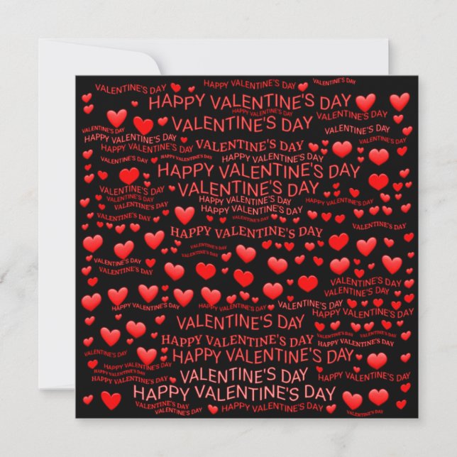 Carte Heureuse Sainte-Valentin (Devant)