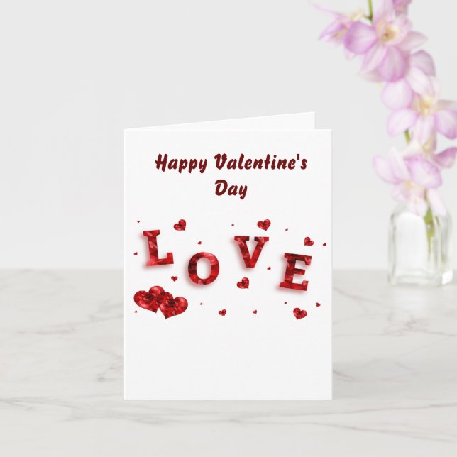 Carte Heureuse Sainte-Valentin (Orchidée)