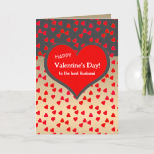 Carte Heureuse Sainte-Valentin Aux Meilleurs Coeurs Mari
