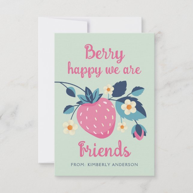 Carte Heureuse Sainte-Valentin Berry (Devant)