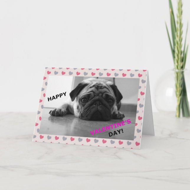 Carte Heureuse Sainte-Valentin carlin (Devant)
