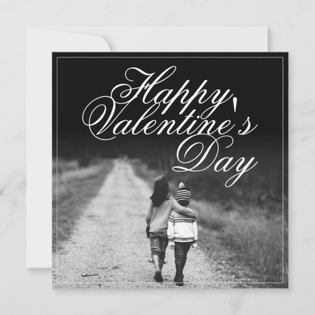 Carte Heureuse Sainte-Valentin - côte à côte (Devant)