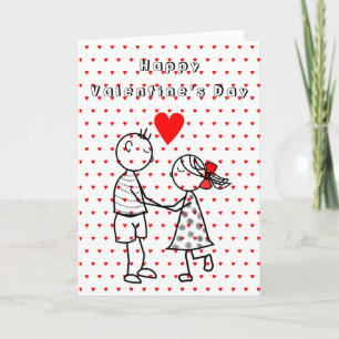 Carte Heureuse Sainte-Valentin Couple En Amour Rom