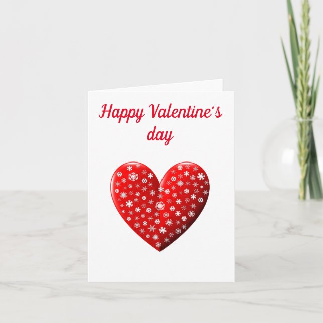 Carte Heureuse Sainte-Valentin de Red Heart (Devant)