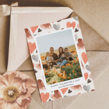 Carte Heureuse Sainte-Valentin de vacances photo