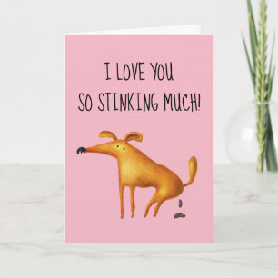 Carte Heureuse Sainte-Valentin Je t'aime tellement puant