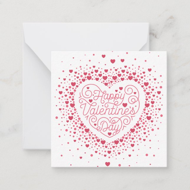 Carte HEUREUSE SAINTE-VALENTIN / Papier à lettres (Devant)