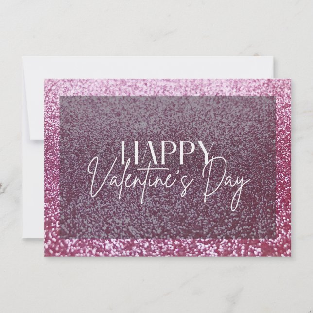 Carte Heureuse Sainte-Valentin Parties scintillant (Devant)