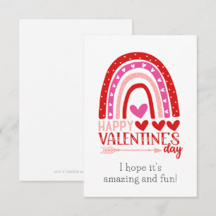 Carte Heureuse Sainte-Valentin Red Rainbow