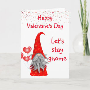 Carte Heureuse Sainte-Valentin Restons Gnome