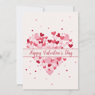 Carte Heureuse Sainte-Valentin rose rose