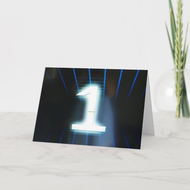 CARTE HEUREUX "1ER ANNIVERSAIRE" (Devant)