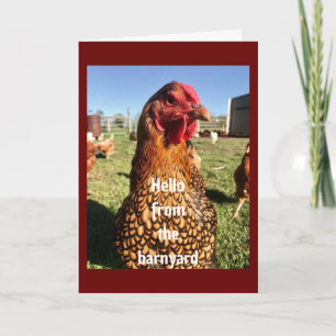 Carte "HEUREUX 50ème anniversaire" D'UN COOL POULET