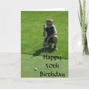 Carte HEUREUX 50ème anniversaire ESPÉRANT QU'IL EST "PAR