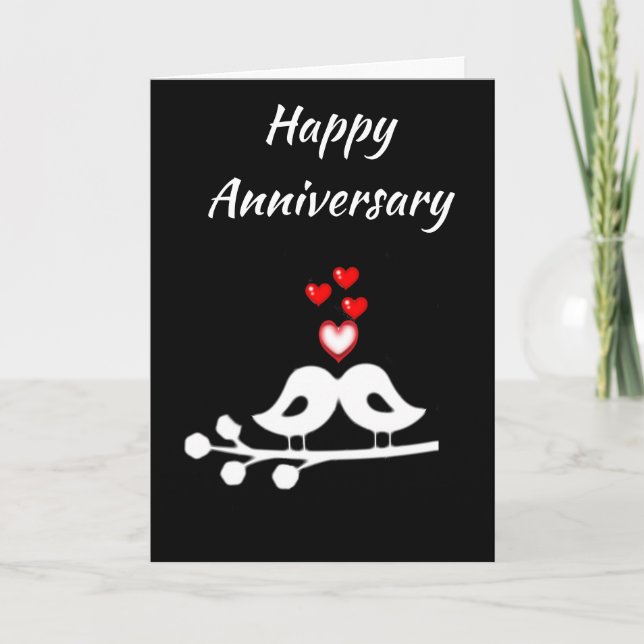 CARTE ***HEUREUX ANNIVERSAIRE**** À L'AMOUR DE MA VIE (Devant)