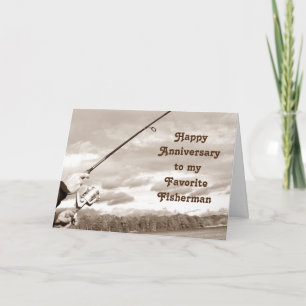 CARTE HEUREUX ANNIVERSAIRE À MON *PÊCHEUR PRÉFÉRÉ*
