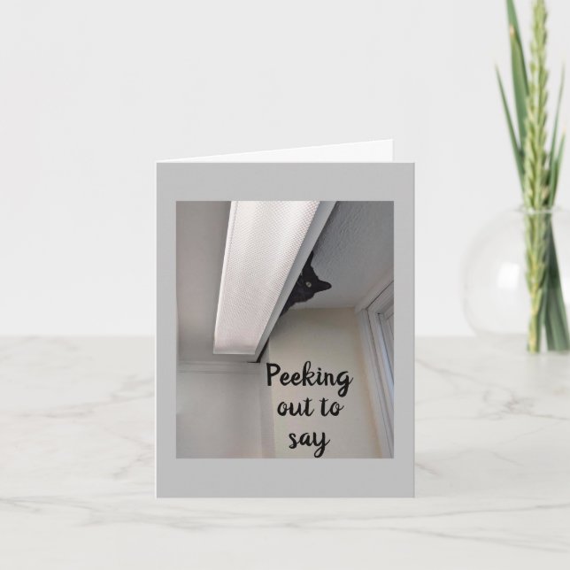 Carte "HEUREUX ANNIVERSAIRE" DE PEEKING CAT Card (Devant)