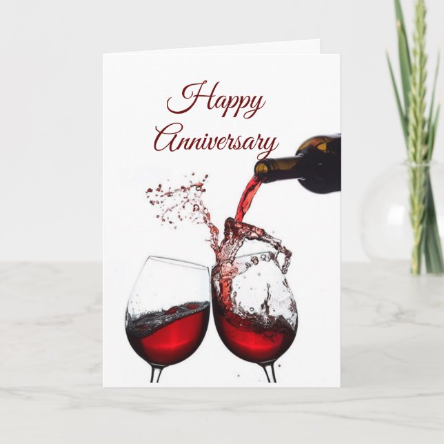 CARTE ***HEUREUX ANNIVERSAIRE*** FRÈRE ET FEMME (Devant)
