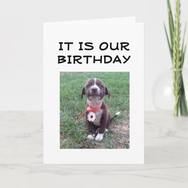CARTE HEUREUX "ANNIVERSAIRE MUTUEL" (Devant)