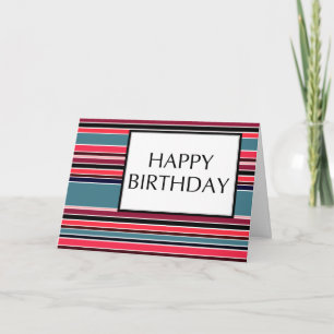 Carte heureux anniversaire (wineStripes)