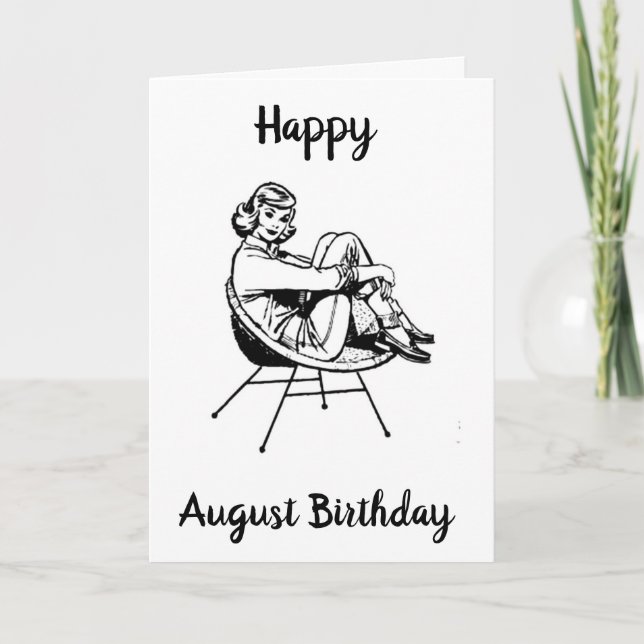 CARTE HEUREUX ***AOÛT ANNIVERSAIRE**** À VOUS! (Devant)