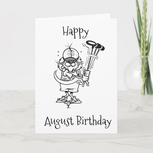 CARTE HEUREUX ***AOÛT ANNIVERSAIRE**** À VOUS! (Devant)