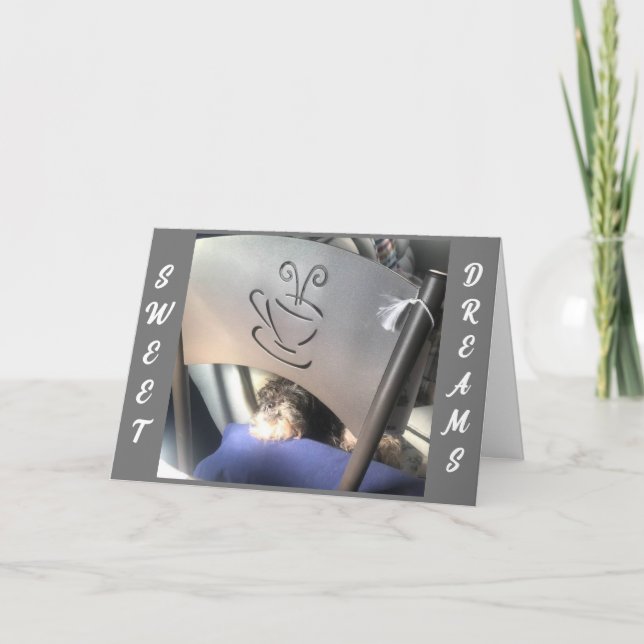 CARTE **HEUREUX DE REMERCIER MA SUCRE** (Devant)