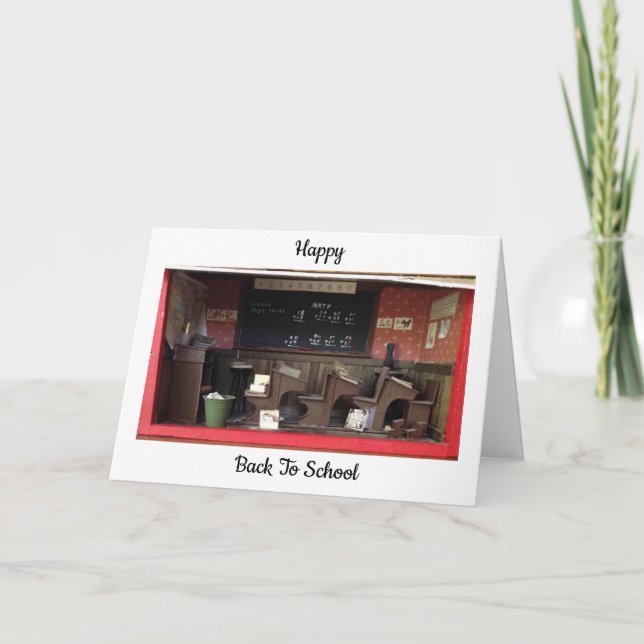 Carte Heureux De Retourner À L'École (Devant)