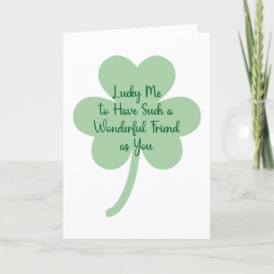 Carte Heureux de t'avoir ami de la Saint-Patrick