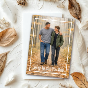 Carte Heureux de vous appeler papa automne Fête des père