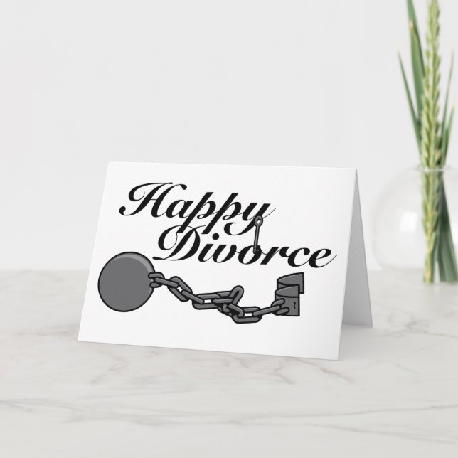 Carte Heureux Divorce ! (Devant)