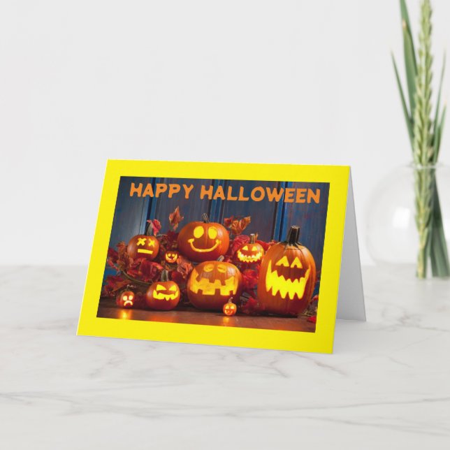 CARTE *HEUREUX HALLOWEEN ET AMUSER* (Devant)
