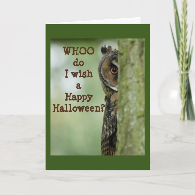 CARTE *HEUREUX HALLOWEEN** VOUS ÊTES "QUOI" BIEN SÛR ! (Devant)