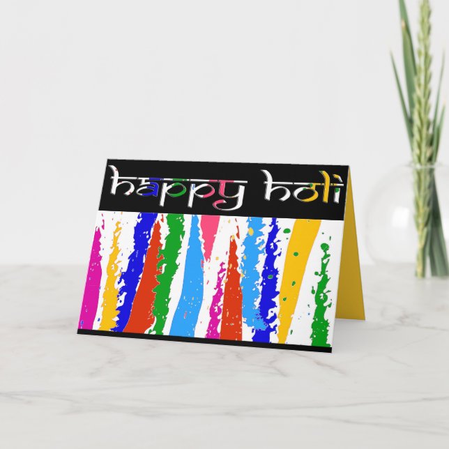 Carte Heureux Holi salutations (Devant)
