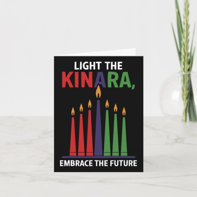 Carte Heureux Kwanzaa bougies Afrique Fête Afrique Améri (Devant)