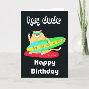 Carte heureux mec d'anniversaire