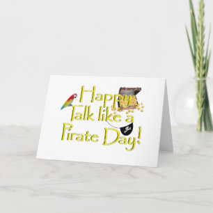 Carte Heureux Parler Comme Un Jour De Pirate !